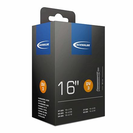 duše SCHWALBE DV3 16"x1.75-2.10 (47/62-305) DV/32mm