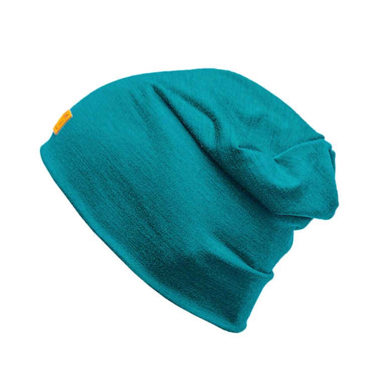 čepice Progress MW FREEBEANIE merino zelený melír