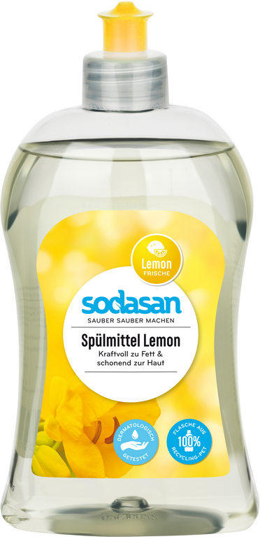 prostředek na nádobí citrón SODASAN 500ml
