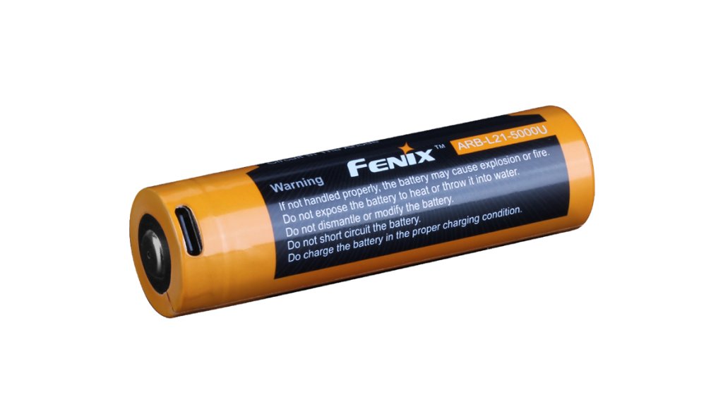 baterie Fenix dobíjecí 21700 5000mAh s USB-C (Li-Ion)