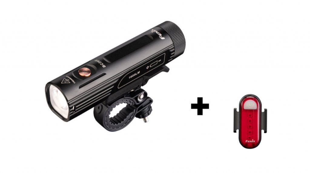 osvětlení přední Fenix BC26R + blikačka BC05R V2.0
