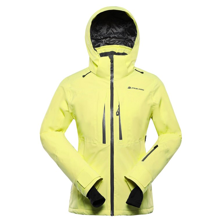 bunda dámská ALPINE PRO REASA 2 lyžařská s membránou PTX SNOW zelená