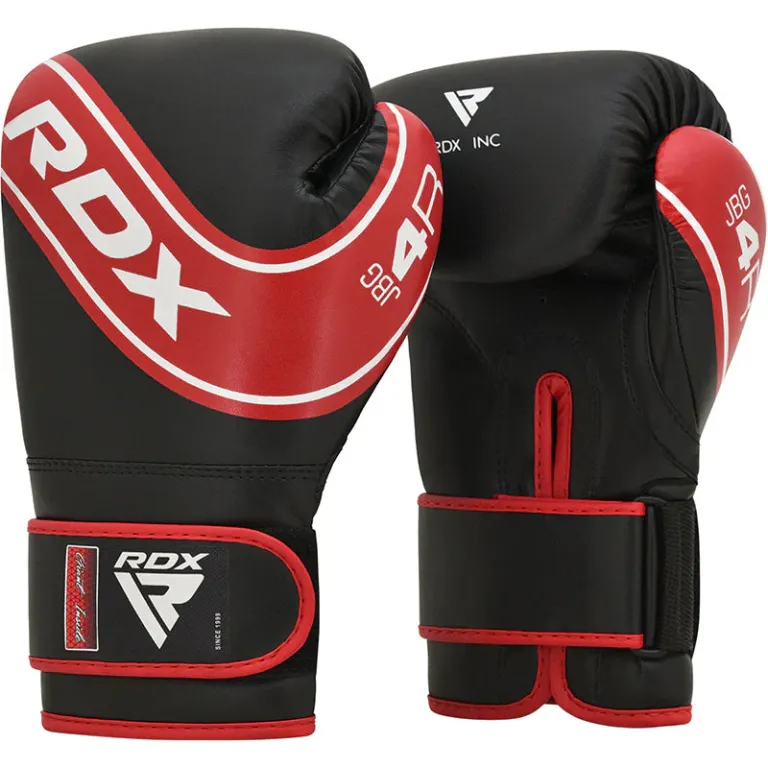 boxerské rukavice RDX 4B ROBO dětské červeno černé