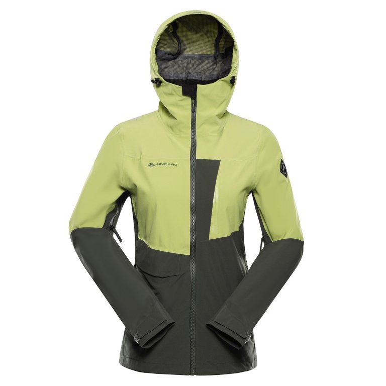 bunda dámská ALPINE PRO ZARRA 2 s membránou PTX zelená