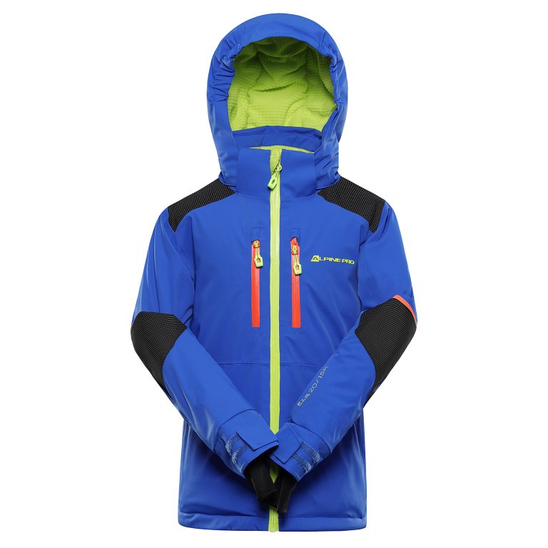 bunda dětská ALPINE PRO REASO 2 lyžařská s membránou PTX SNOW fialová