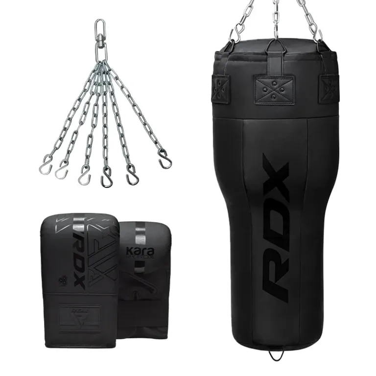 boxovací pytel RDX 3v1 s rukavicemi, otočný řetěz, plněný, černý