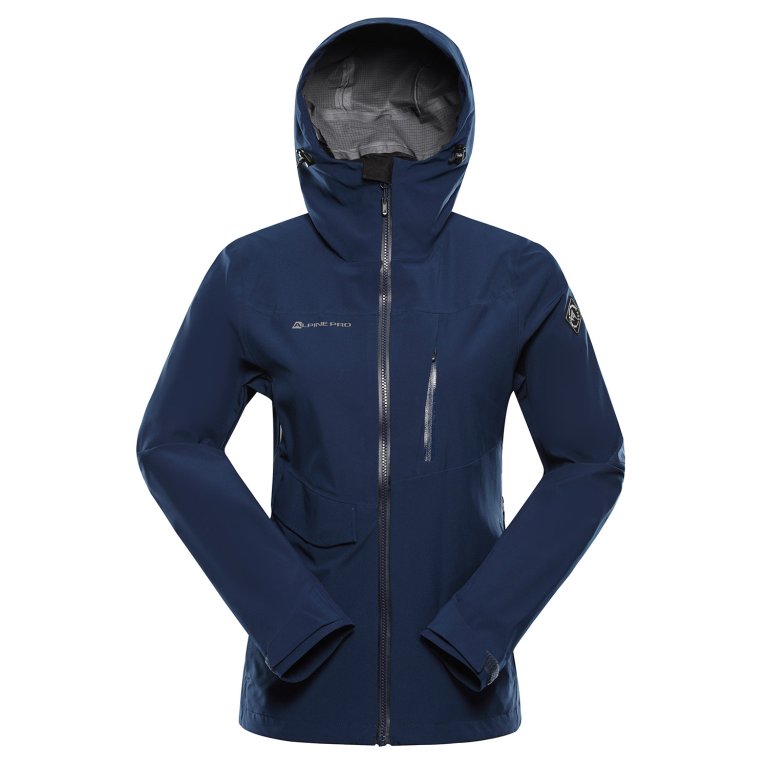 bunda dámská ALPINE PRO ZARRA 2 s membránou PTX modrá