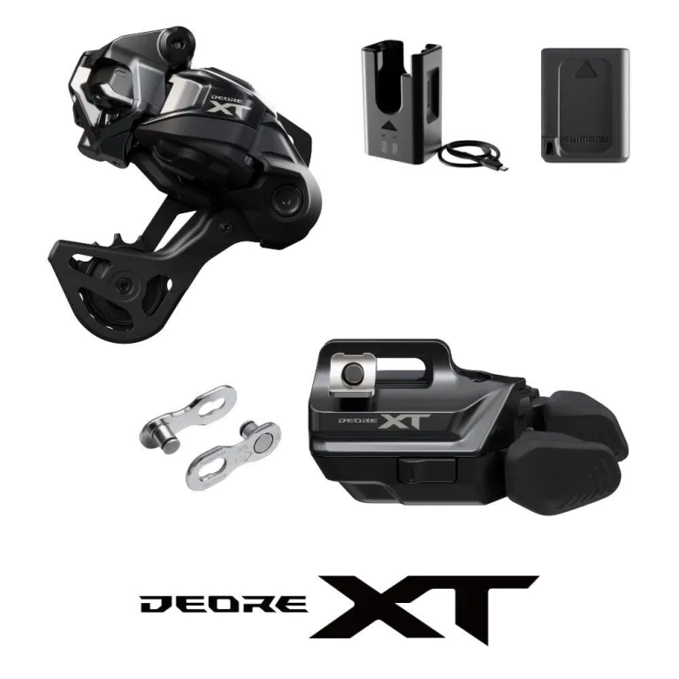 měnič MTB 12k Shimano DEORE XT M8250 Di2 krátké vodítko sada original balení