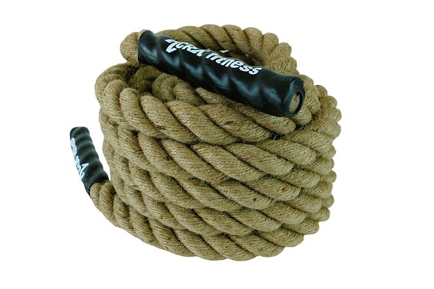 posilovací lano Acra 9mx38mm přírodní
