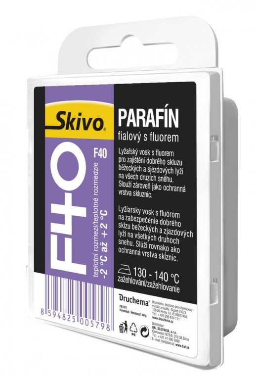 vosk Skivo parafín s fluorem F 40 fialový 40g