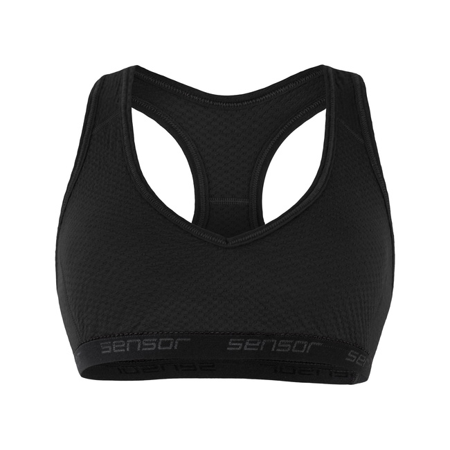podprsenka SENSOR MERINO DOUBLE FACE černá
