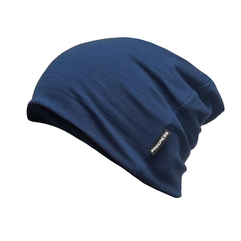 čepice Progress FREEBEANIE merino tm.modrý melír