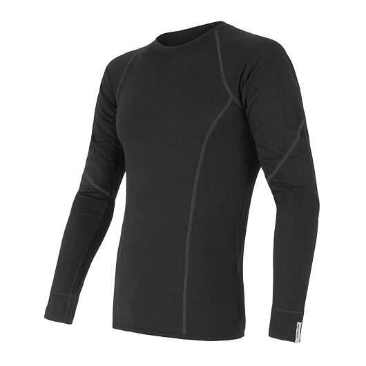 triko dlouhé pánské SENSOR MERINO ACTIVE černé