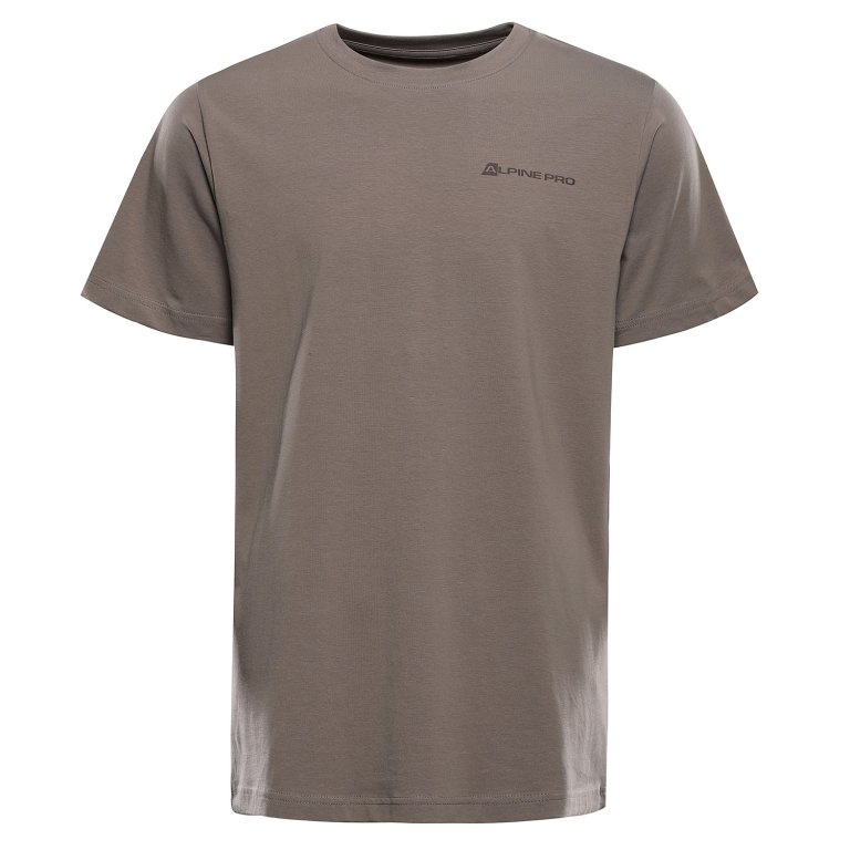 triko pánské krátké ALPINE PRO GRELL s fine cotton zemité