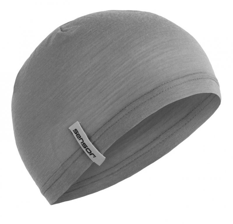 čepice SENSOR MERINO UNDER šedá