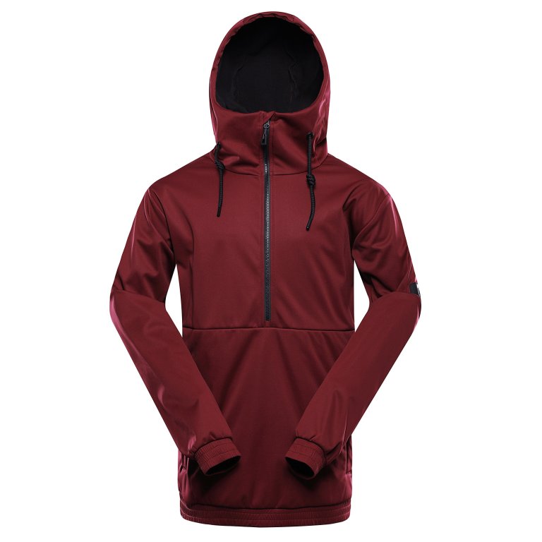 bunda pánská ALPINE PRO JARG softshellová s membránou PTX červená