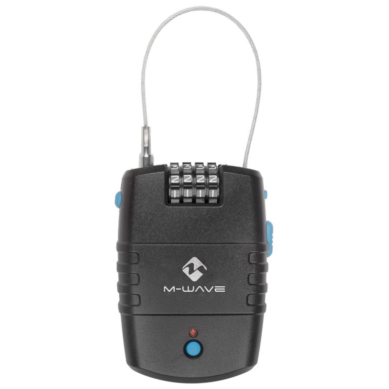 alarm-zámek lankový M-Wave kódový 2x600mm
